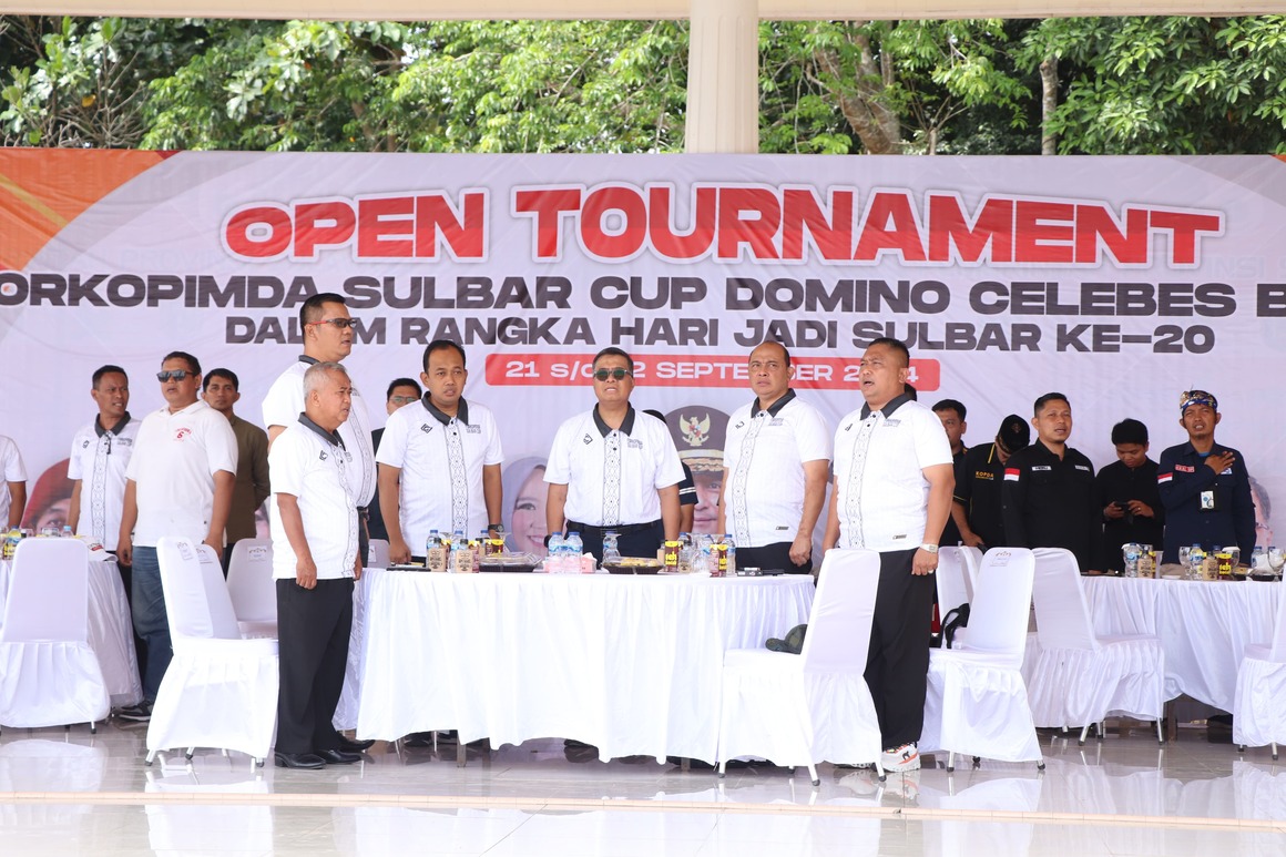 Sekprov Sulbar Buka Event Turnamen Domino Forkopimda Sulbar Cup, Ada Peserta dari Kaltim dan Jatim