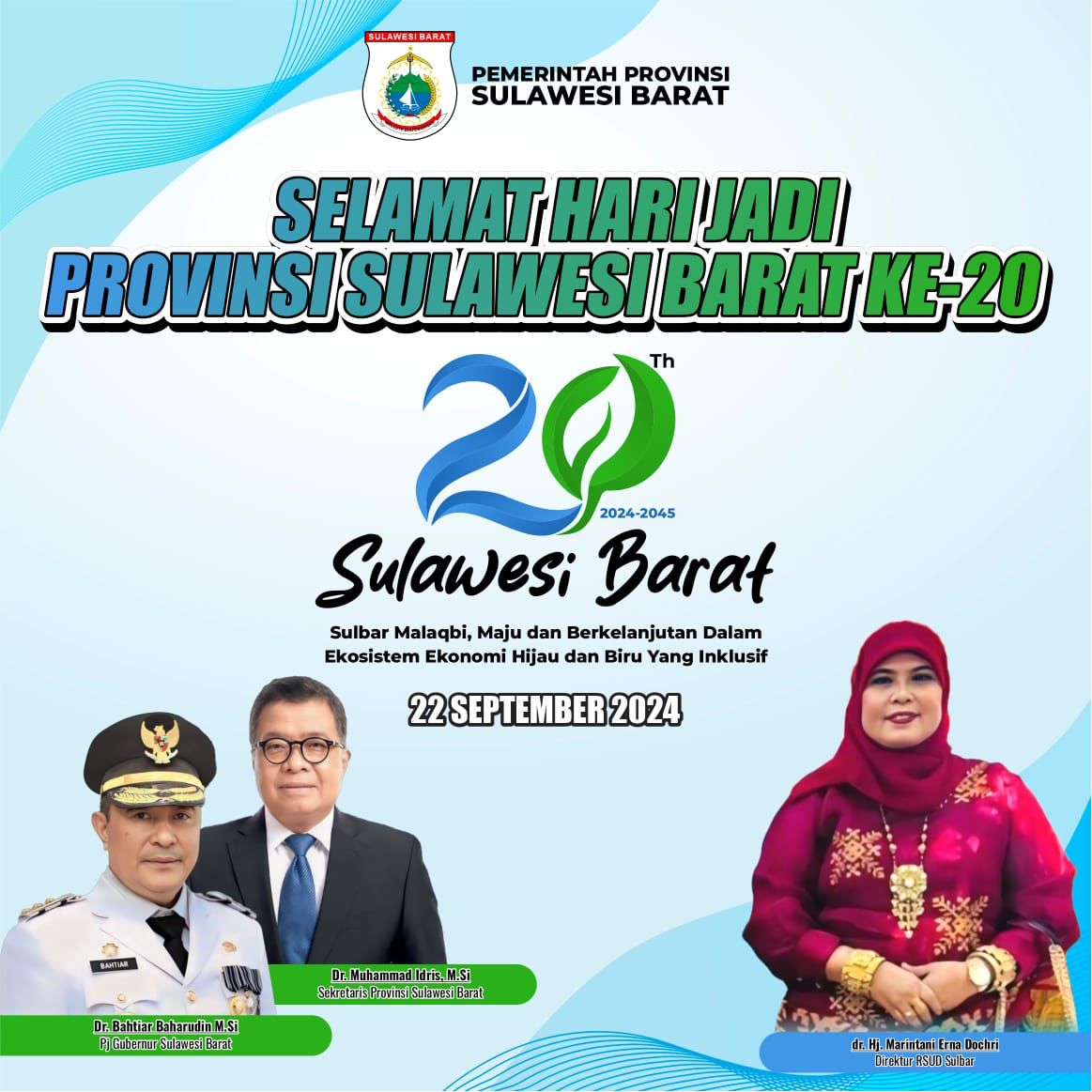 RSUD Sulbar Ucapkan Selamat Hari Jadi Sulbar ke-20
