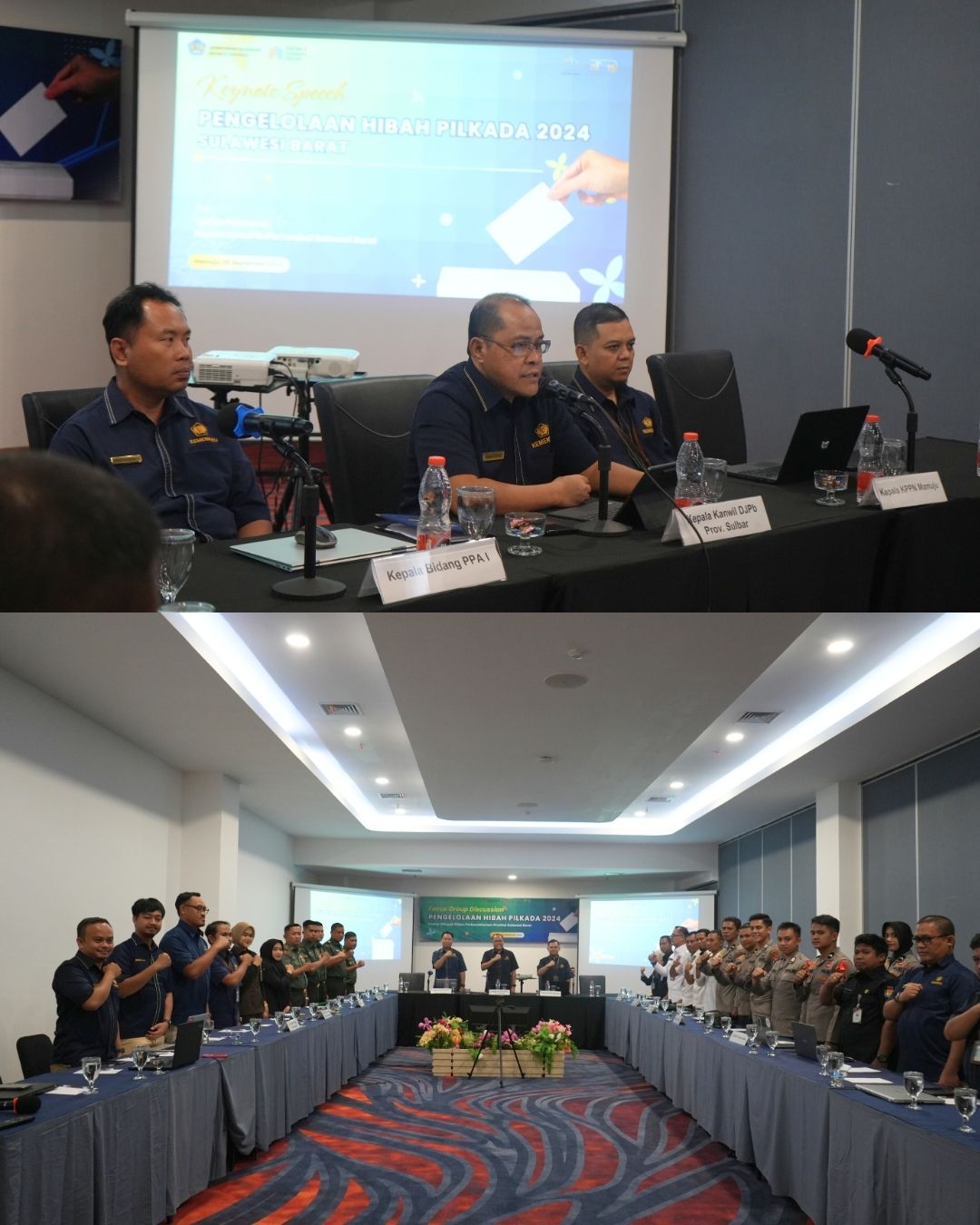 Kanwil DJPb Sulbar Kerja Sama KPPN Mamuju Gelar FGD Pengelolaan Hibah Pilkada 2024