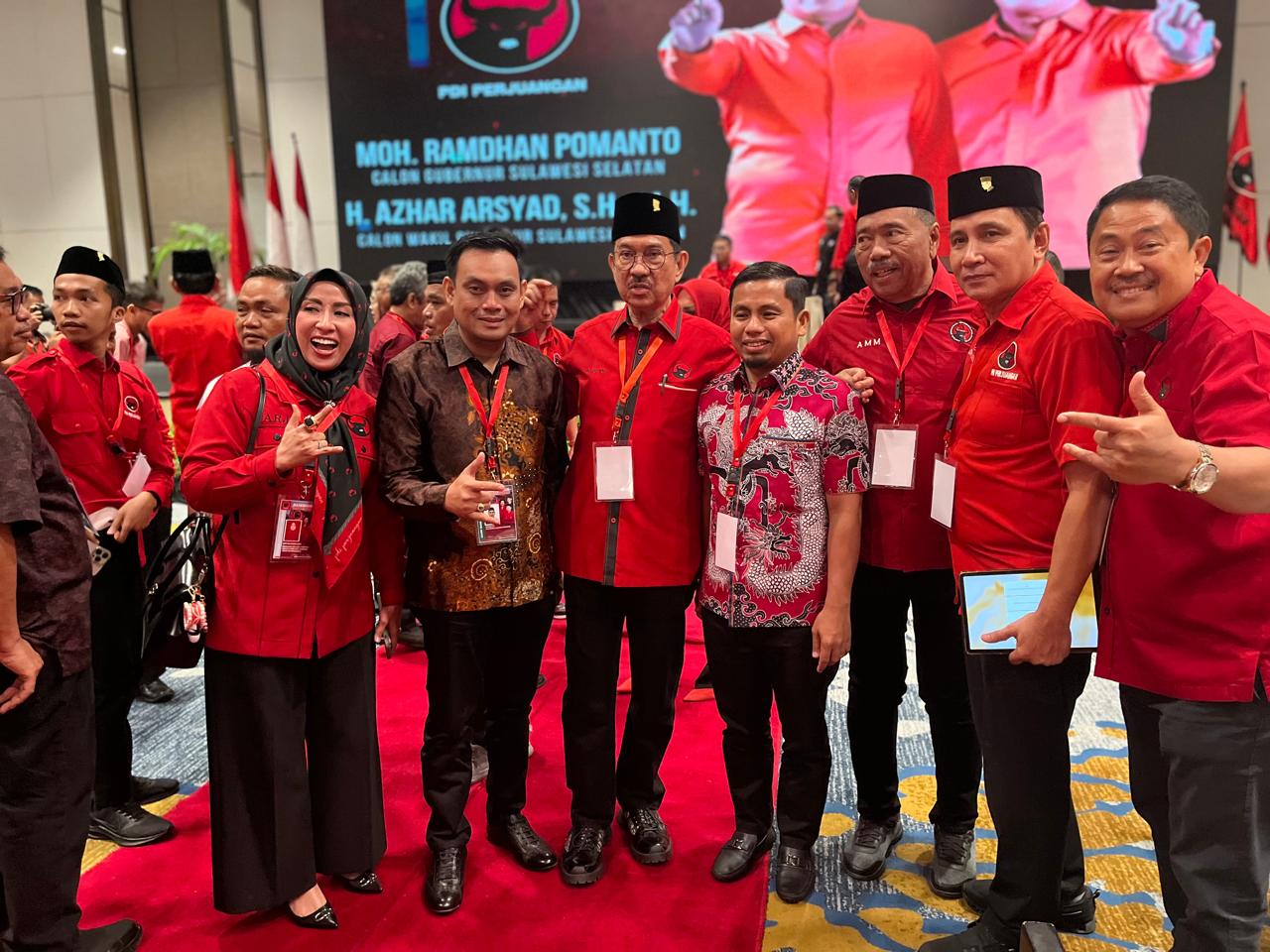 Tasming-Hermanto Hadiri Rakerdasus PDIP Sulsel, PDIP Parepare Pastikan Solid Menangkan TSM-MO 