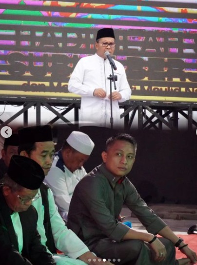 Camat Ujung Tanah Bersama Lurah hingga RT/RW Hadiri Shalat Subuh Berjamaah dan Maulid di Pantai Losari