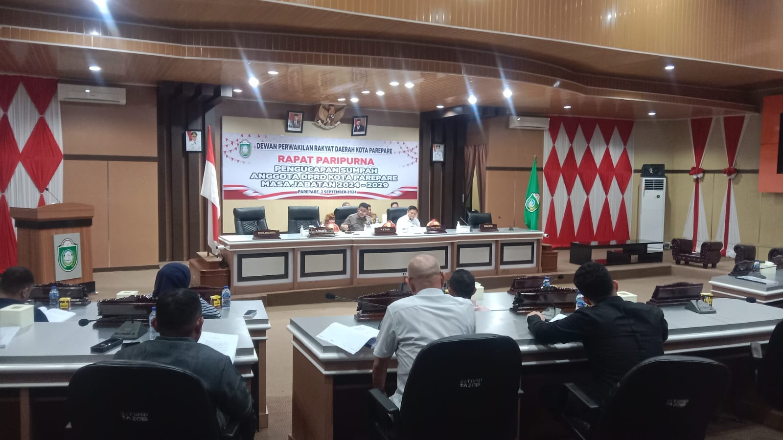 Paripurna Perdana, DPRD Parepare Segera Bentuk Fraksi, Resmi Susun Dua Pansus 