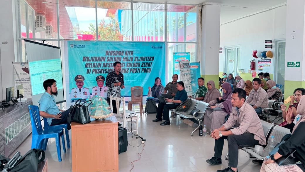 Dinkes Lakukan Pendampingan Penguatan Sulbar Sehat di Puskesmas Tampa Padang Mamuju