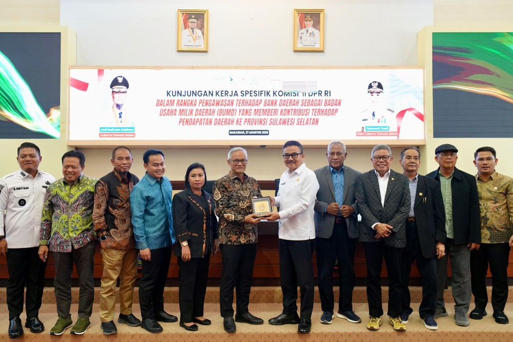 Pemprov Sulsel Terima Kunker Komisi II DPR RI, Bahas Kontribusi BUMD Terhadap Pendapatan Daerah