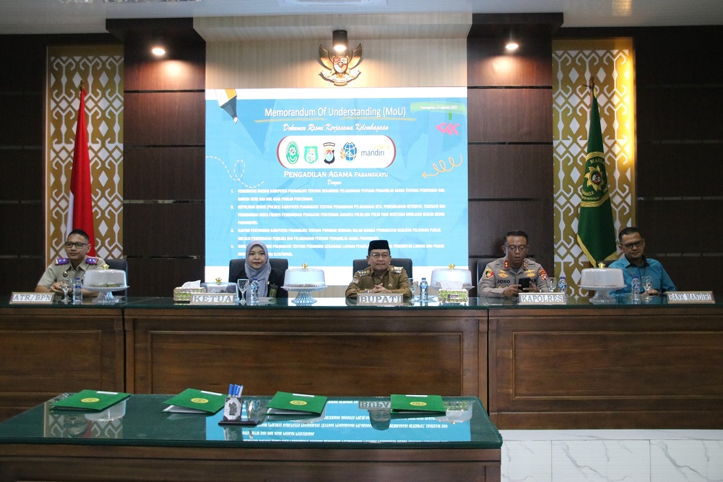 Teken MoU dengan Pengadilan Agama, Bupati Pasangkayu Apresiasi Peran Aktif dalam Perlindungan Hukum