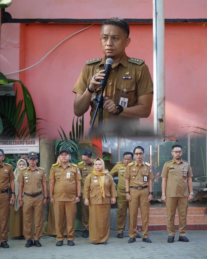 Beri Arahan saat Apel Pagi, Camat Ujung Tanah Tekankan Peningkatan Mutu Pelayanan