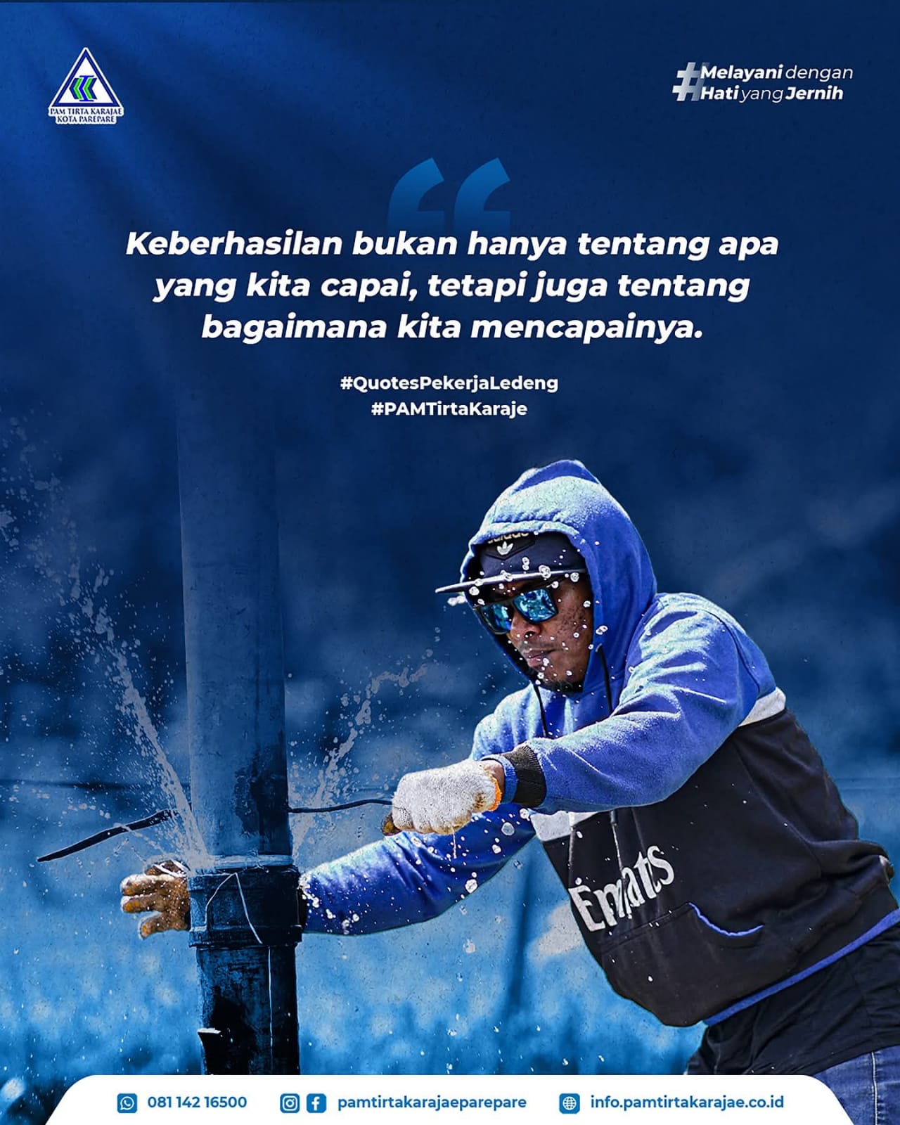 Siaga 24 Jam, Petugas PAM Tirta Karaje Bekerja Hingga Larut Malam Pastikan Pelayanan Tidak Terganggu 