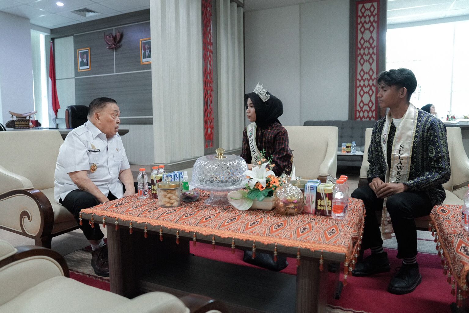 Menyongsong Ajang Nasional, Wagub Sulbar Terima Audiensi Perwakilan Duta Pariwisata Sulbar