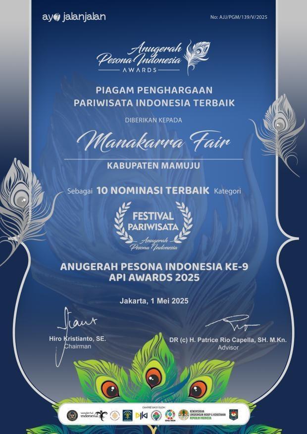 Manakarra Fair Masuk 10 Nominasi Terbaik di Anugerah Pesona Indonesia Award 2025