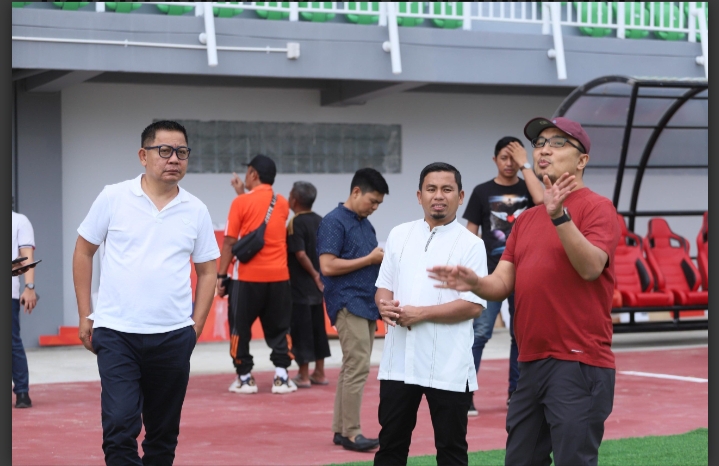Wali Kota Parepare Sambut CEO PSM dan Anggota DPR RI Kunjungi Stadion BJ Habibie 