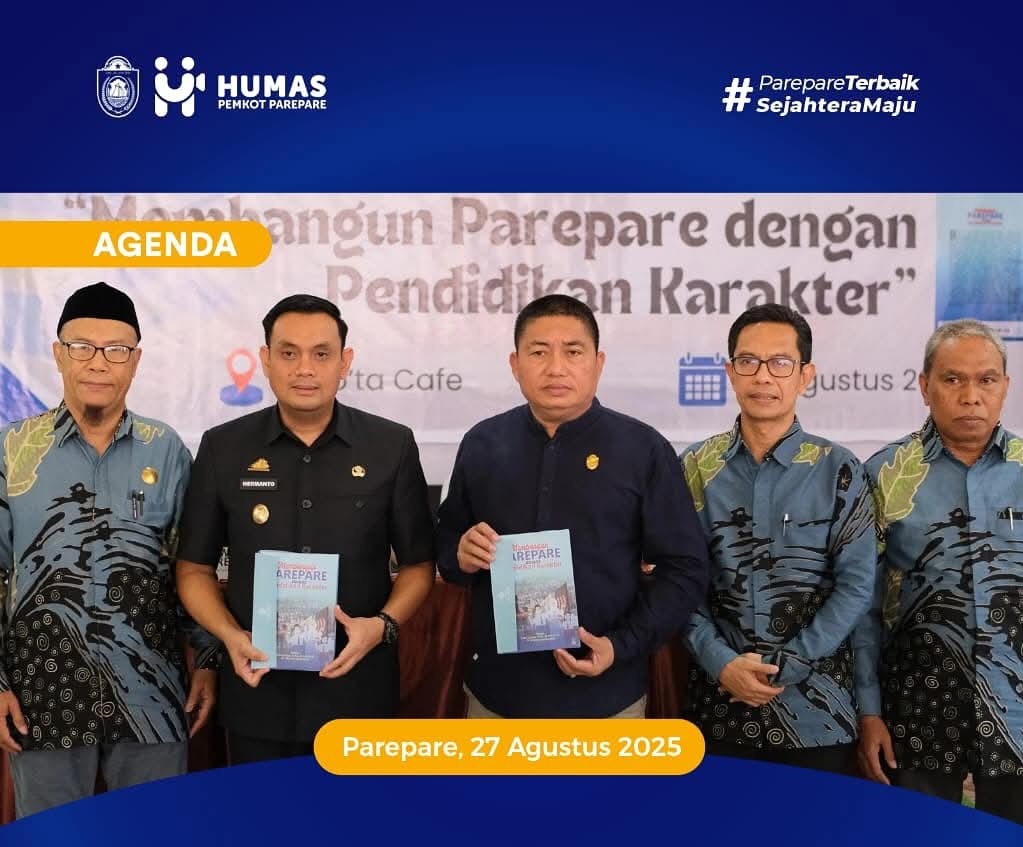 Wawali Hermanto Apresiasi Lapekom Prakarsai Penerbitan Buku “Membangun Parepare dengan Karakter