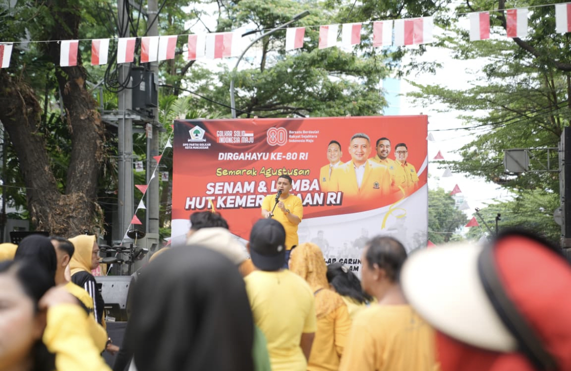 Hadiri Hajatan Golkar Makassar dalam Rangka HUT RI ke-80, Munafri AjakKawal Pembangunan 