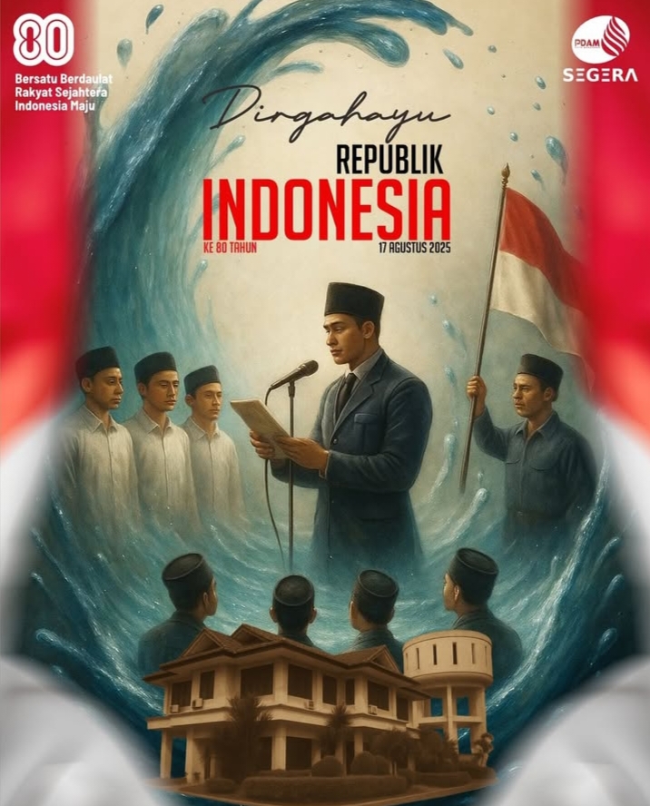 PDAM Makassar Ucapkan Dirgahayu Republik Indonesia ke-80