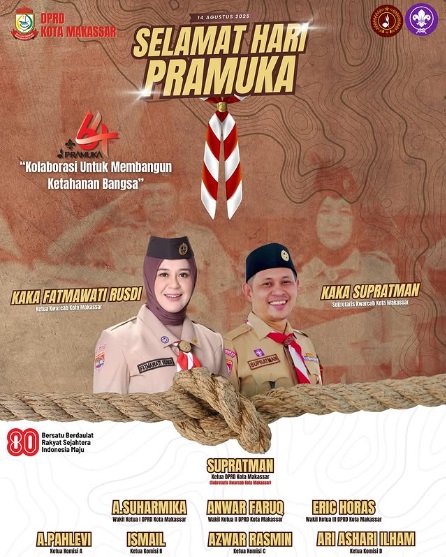 DPRD Makasssar Ucapakan Selamat Hari Pramuka ke-64 Tahun 2025