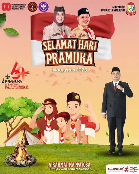 Sekretariat DPRD Makassar Ucapkan Selamat Hari Pramuka ke-64