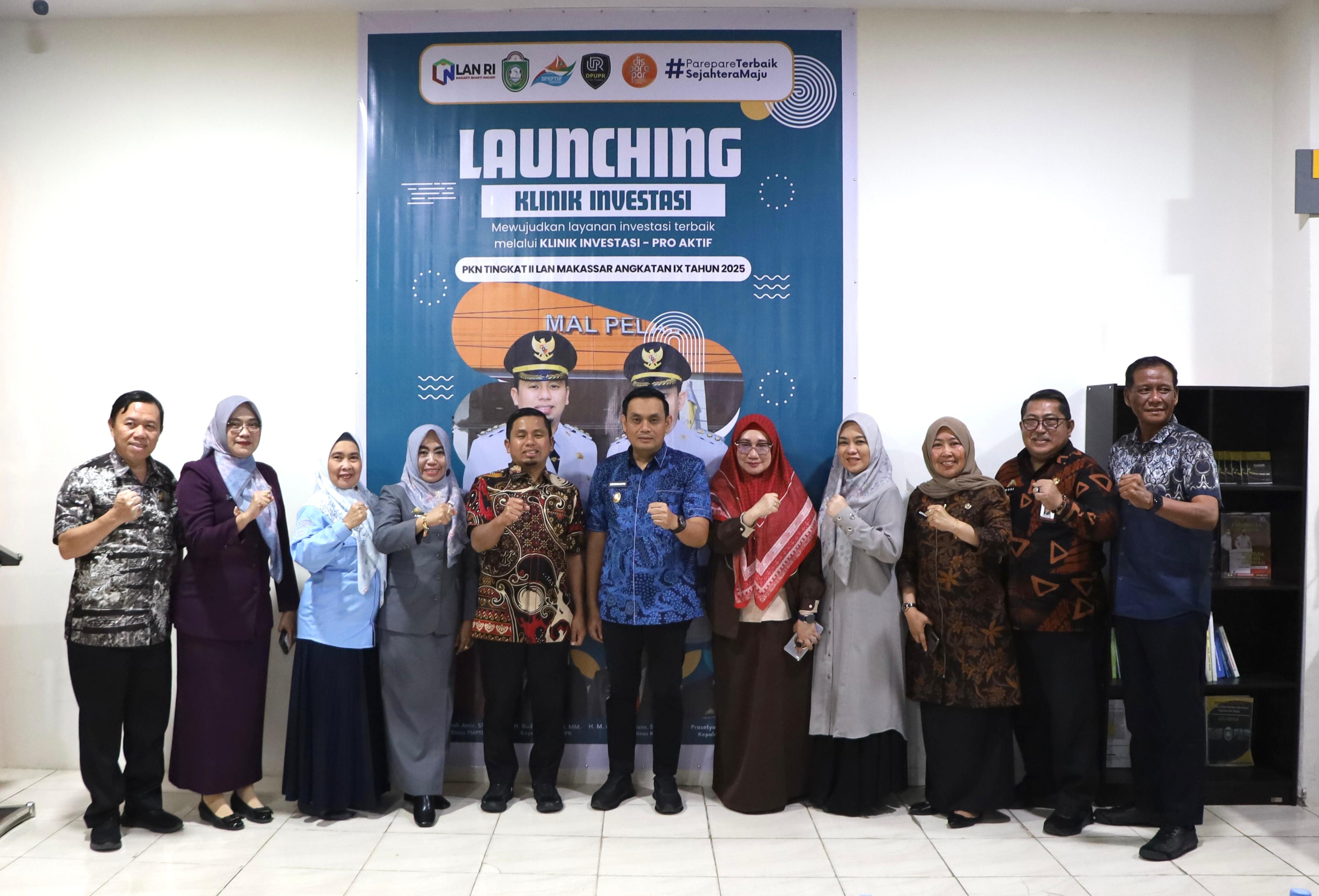 Wali Kota Luncurkan “Lapor Pak Satpol” dan Klinik Investasi PROAKTIF, Dorong Iklim Usaha Ramah di Parepare