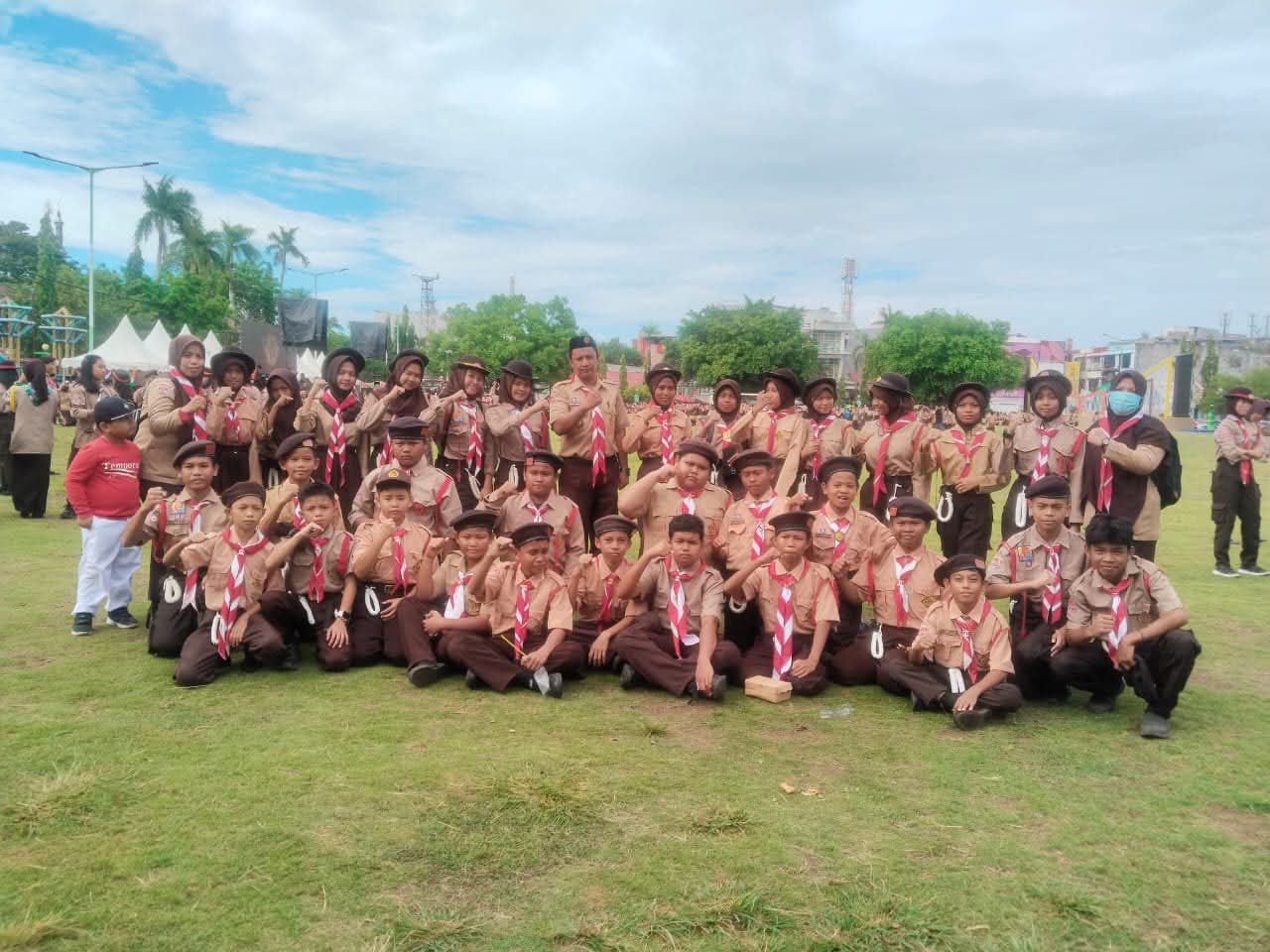 Semangat, SMPN 9 Parepare Ikuti Apel Besar ke-64 Gerakan Pramuka