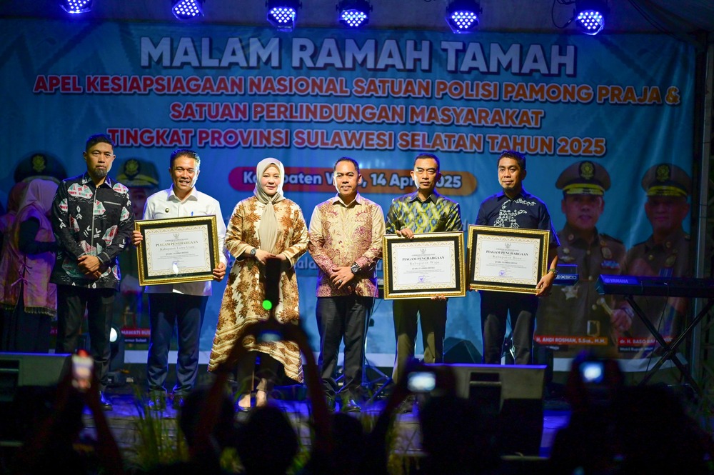 Malam Ramah Tamah Apel Kesiapsiagaan di Wajo, Wagub Sulsel Tekankan Satpol PP Harus Humanis