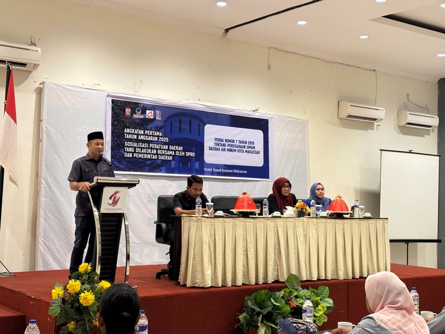 Gelar Sosper Tentang PDAM Makassar, Legislator Jufri Pabe Dorong Perbaikan Layanan Air Minum 