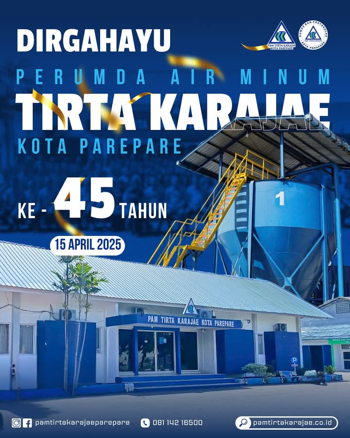HUT ke-45, PAM Tirta Karajae Komitmen Terus Berbenah, Berinovasi dan Melayani Sepenuh Hati