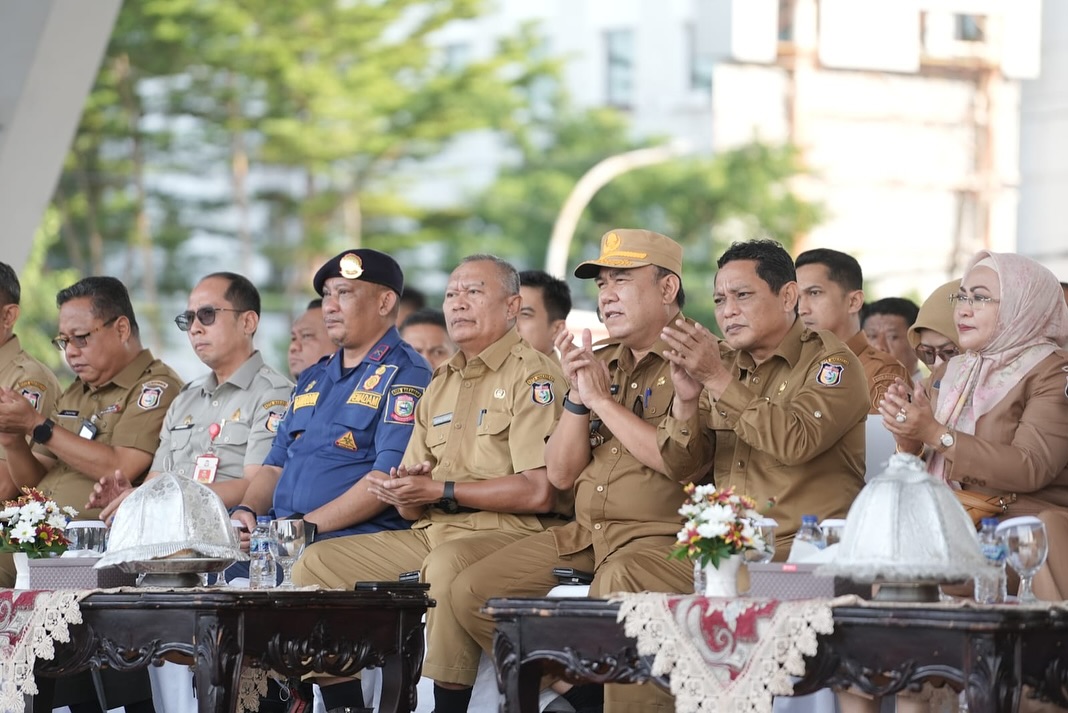 Sekretaris DPRD Makassar Hadiri Apel Pagi dan Halal Bihalal di Lapangan Karebosi  