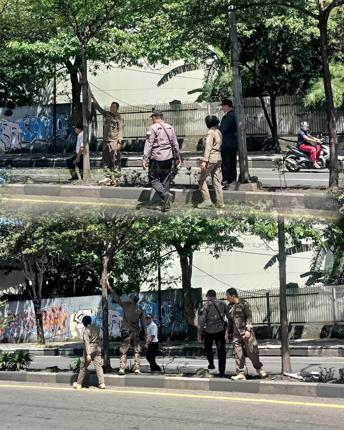 Sesuai Instruksi Camat, BKO Satpol PP Ujung Tanah Lakukan Operasi Penertiban di Wilayah Gusung