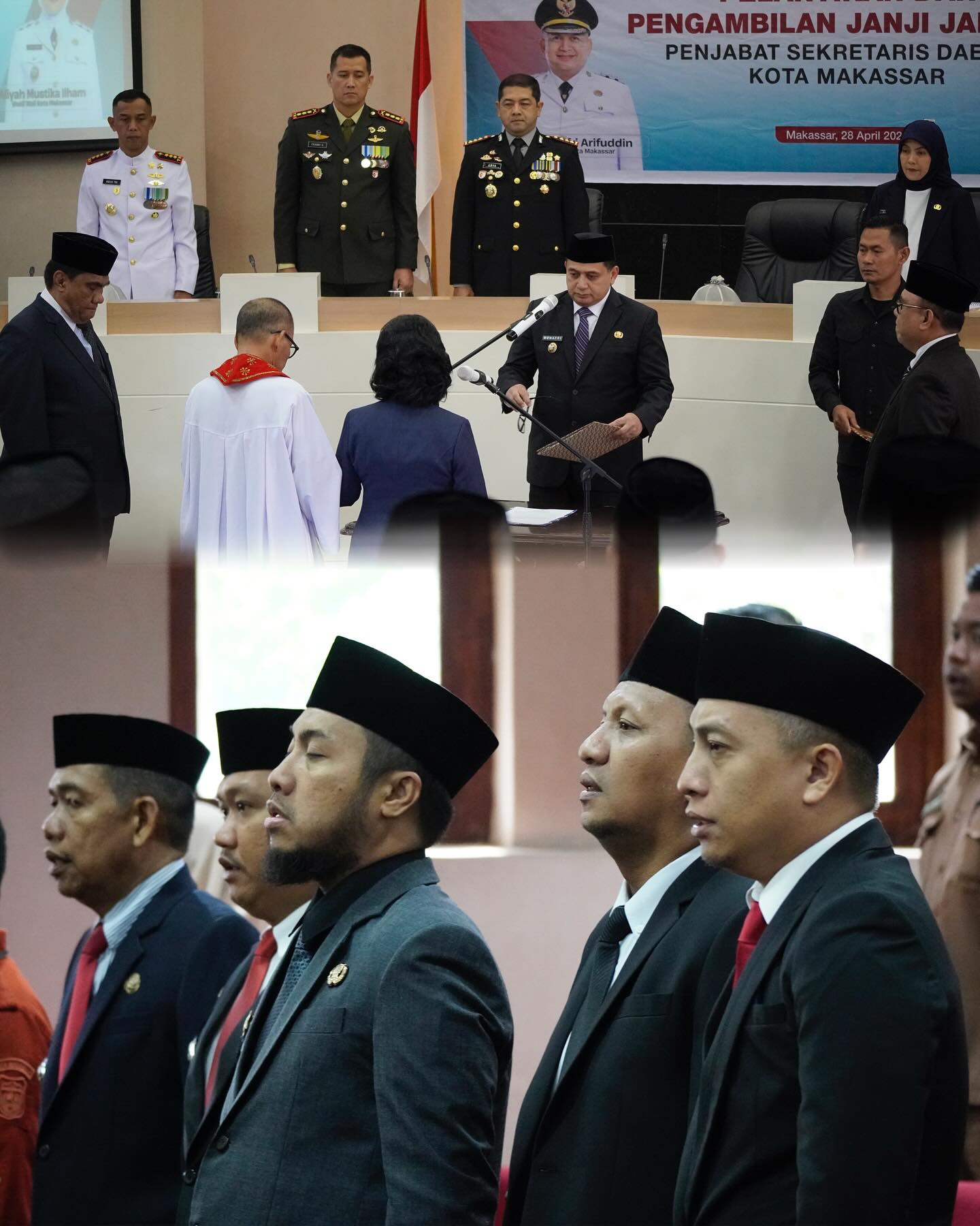 Camat Ujung Tanah Hadiri Pelantikan Pj Sekda Kota Makassar