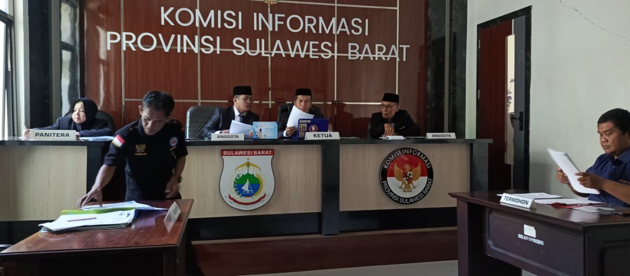 KI Sulbar Kembali Sidangkan Lima Permohonan Penyelesaian Sengketa Informasi, Masuki Agenda Pembuktian