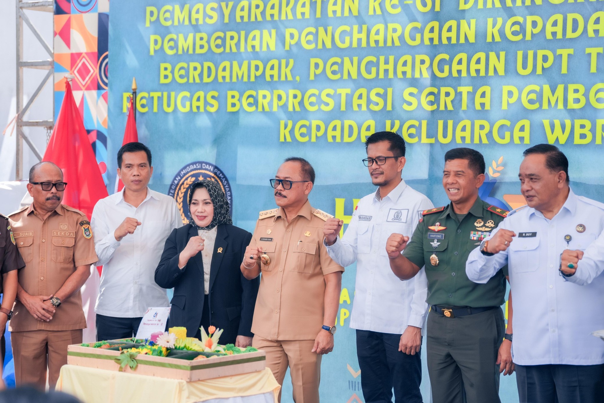 Peringatan Hari Bhakti Pemasyarakatan ke-61 di Rutan Mamuju, Wakil Ketua DPRD Hadir Bersama Gubernur Sulbar 