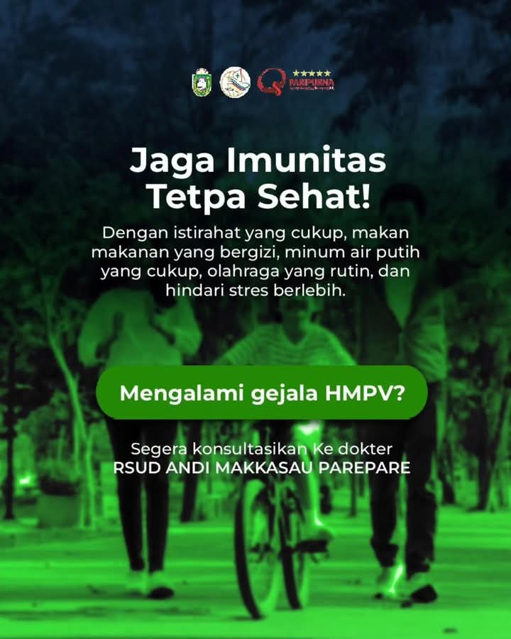 Jaga Diri, Jaga Imun, Terkena Batuk Pilek Periksakan Diri ke RSUD Andi Makkasau Biar Aman