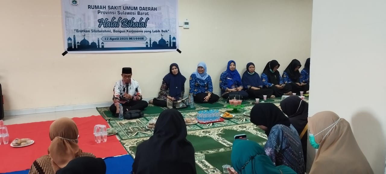 Halal Bihalal RSUD Regional Sulbar, Media Tingkatkan Hubungan Baik Manajemen dan Staf
