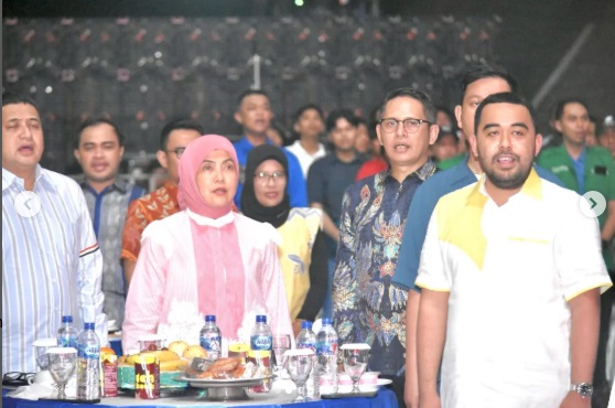 Ketua-Wakil Ketua DPRD Kompak Hadiri Pelantikan KNPI Makassar, Supratman Sebut Pemuda Adalah Kekuatan
