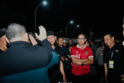 Beri Dukungan Penuh, Supratman Datang Langsung ke Parepare Nonton Laga PSM Vs Cong An Ha Noi