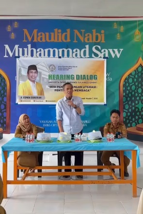 Gelar Hearing Dialog di SMKS Polman, Usman Suhuriah Bahas Pengembangan Literasi