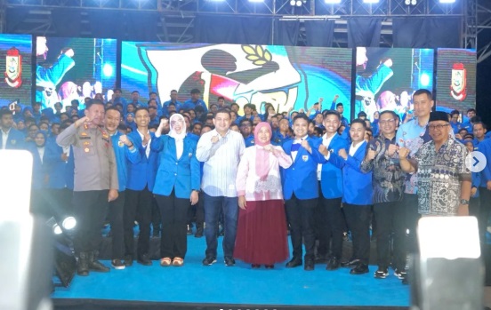 Wali Kota dan Wawali Hadiri Pelantikan KNPI Makassar, Appi Ajak Berkolaborasi Membangun Kota