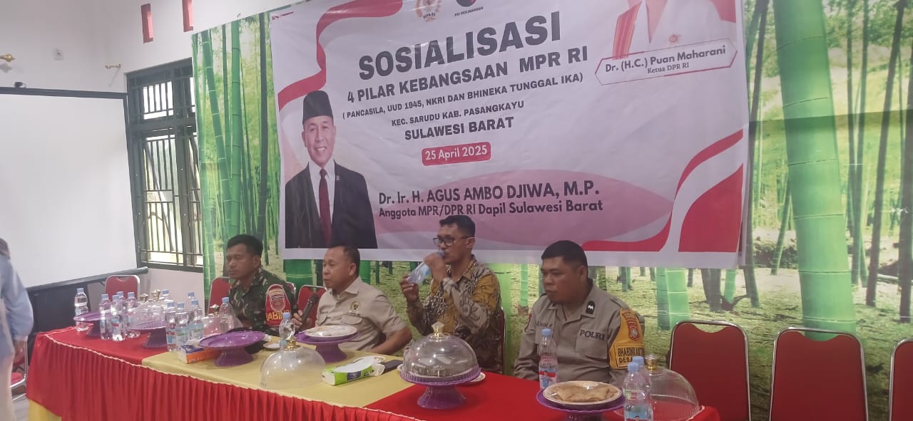 Gelar Sosialisasi 4 pilar MPR RI, Agus Ambo Djiwa Sekaligus Serap Aspirasi di Sarudu Pasangkayu