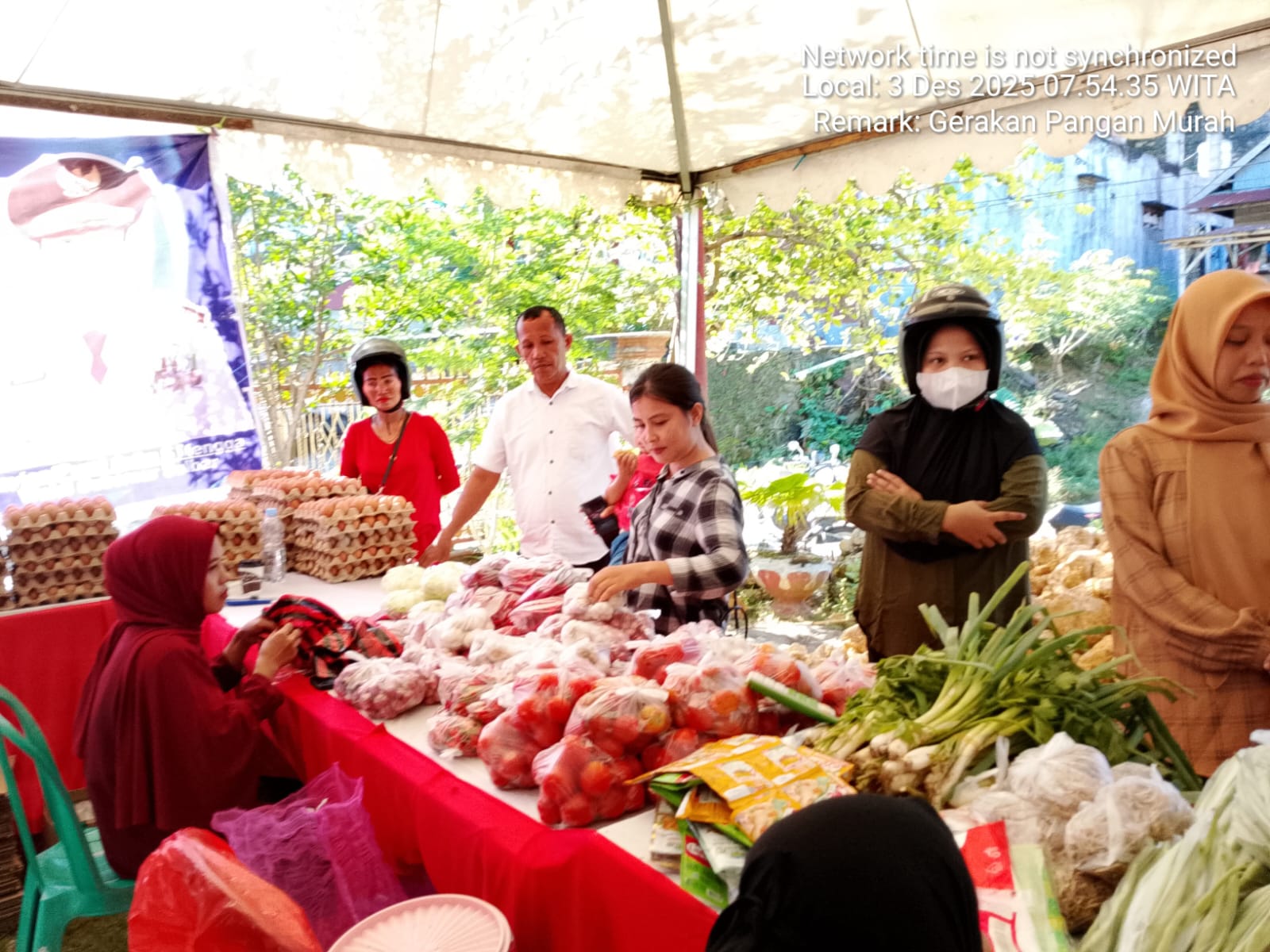 Pemprov Sulbar Laksanakam Gerakan Pangan Murah di Gereja GSJA