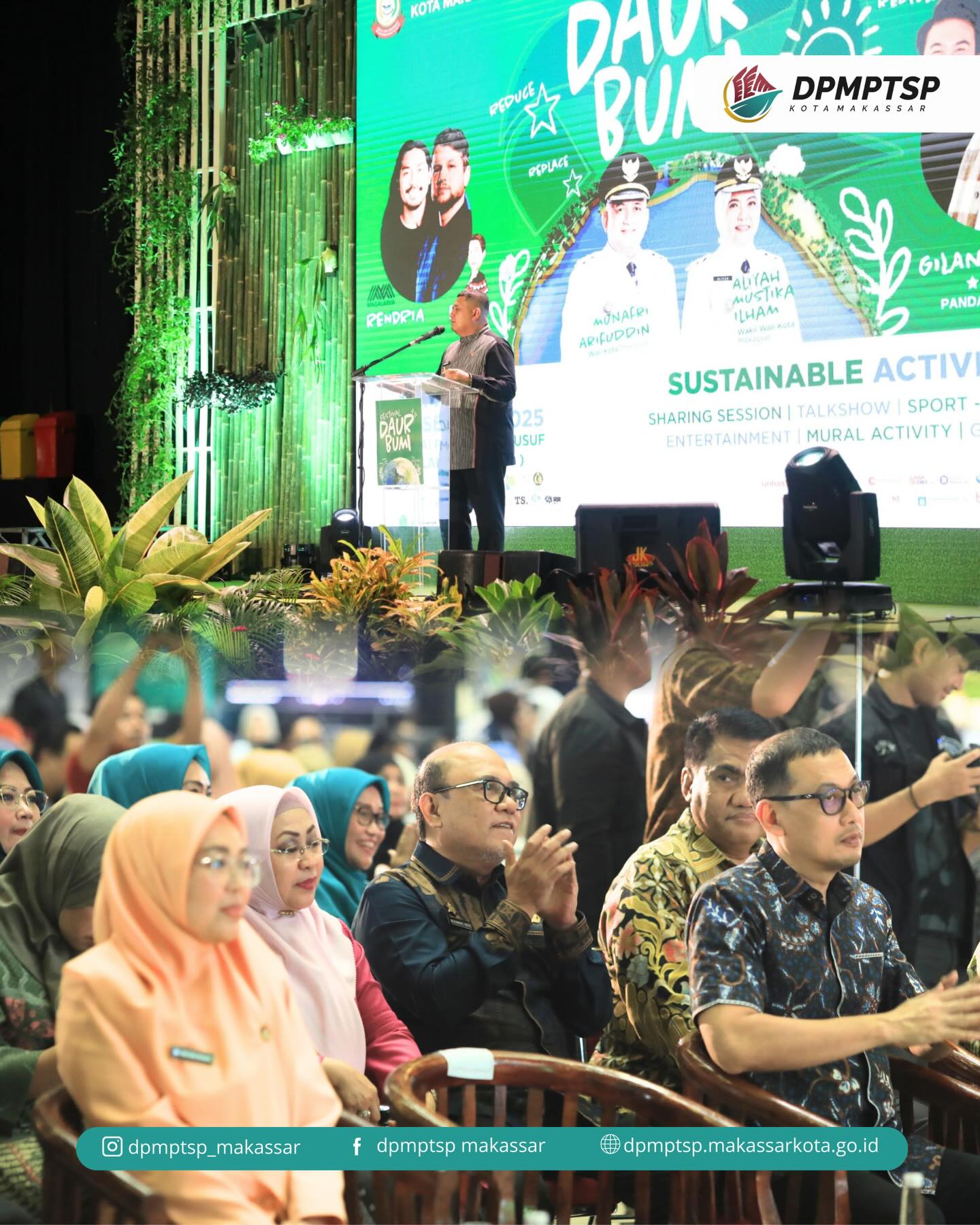 Kepala DPMPTSP Makassar Hadiri Pembukaan Festival Daur Bumi 2025, Ajak Jaga Bumi Mulai dari Langkah Kecil
