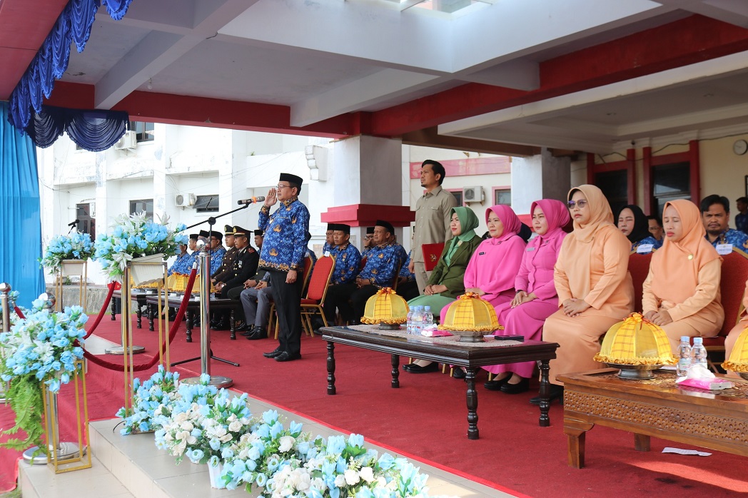 Upacara Peringatan HUT KORPRI ke-54, Bupati Pasangkayu Minta Tingkatkan Budaya Kerja yang Berorientasi Pelayanan