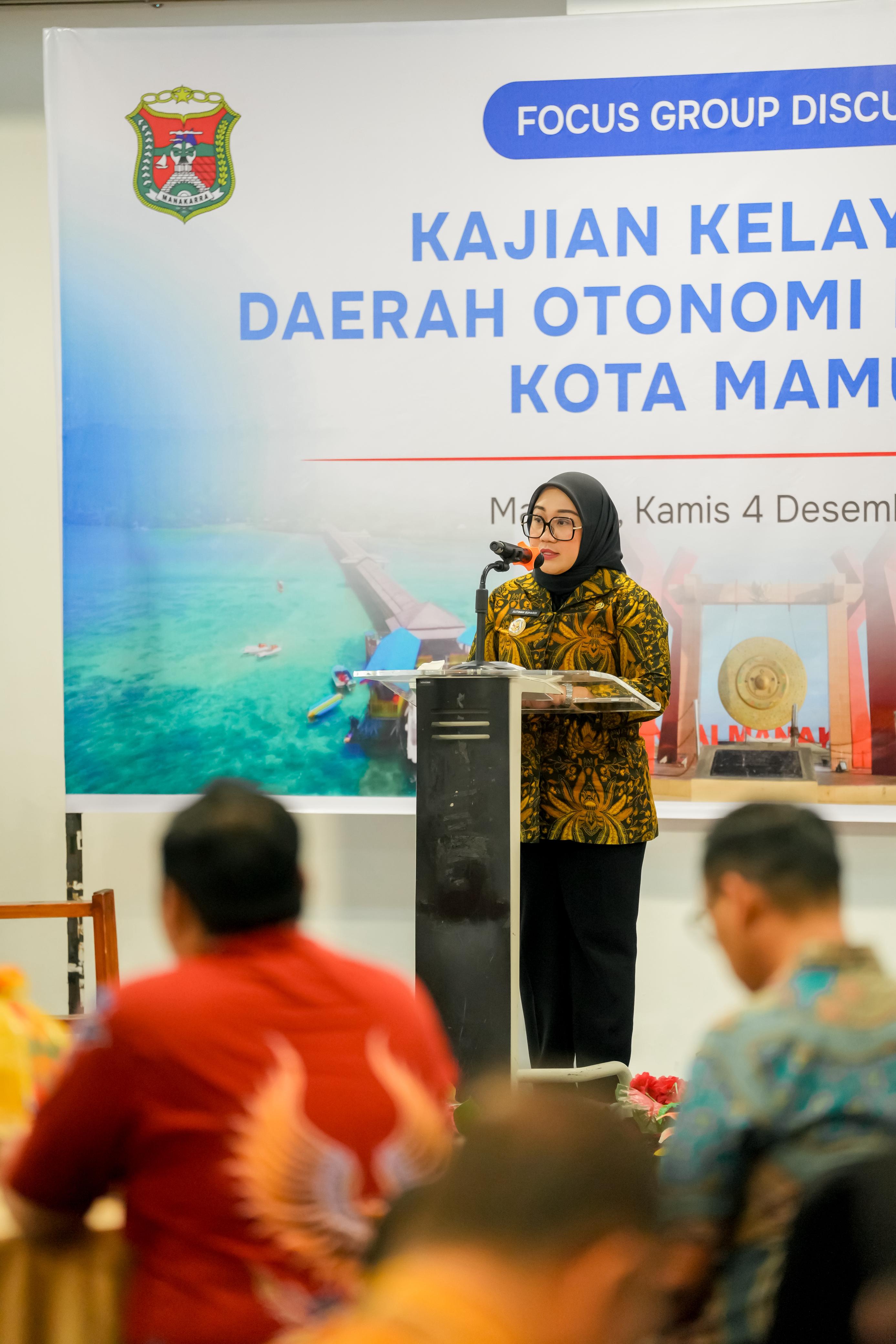 FGD DOB Kota Mamuju Digelar, Gubernur SDK Siap Koordinasi dengan Kemendagri