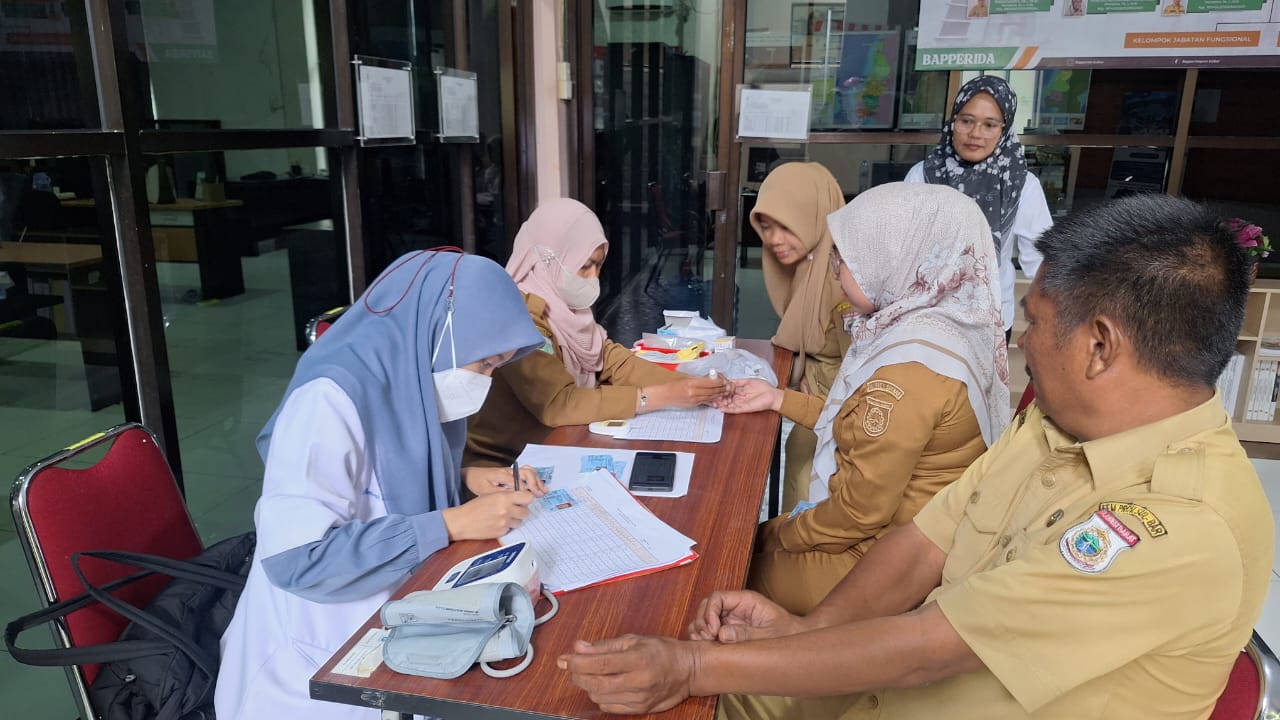 Bapperida Sulbar Gelar Skrining Deteksi Dini Penyakit Tidak Menular bagi Aparatur