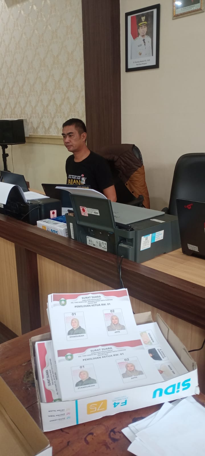 Keren! Pemilihan Ketua RW dan RT di Bacukiki Barat Rasa Pilkada, Surat Suara Didesain Khusus