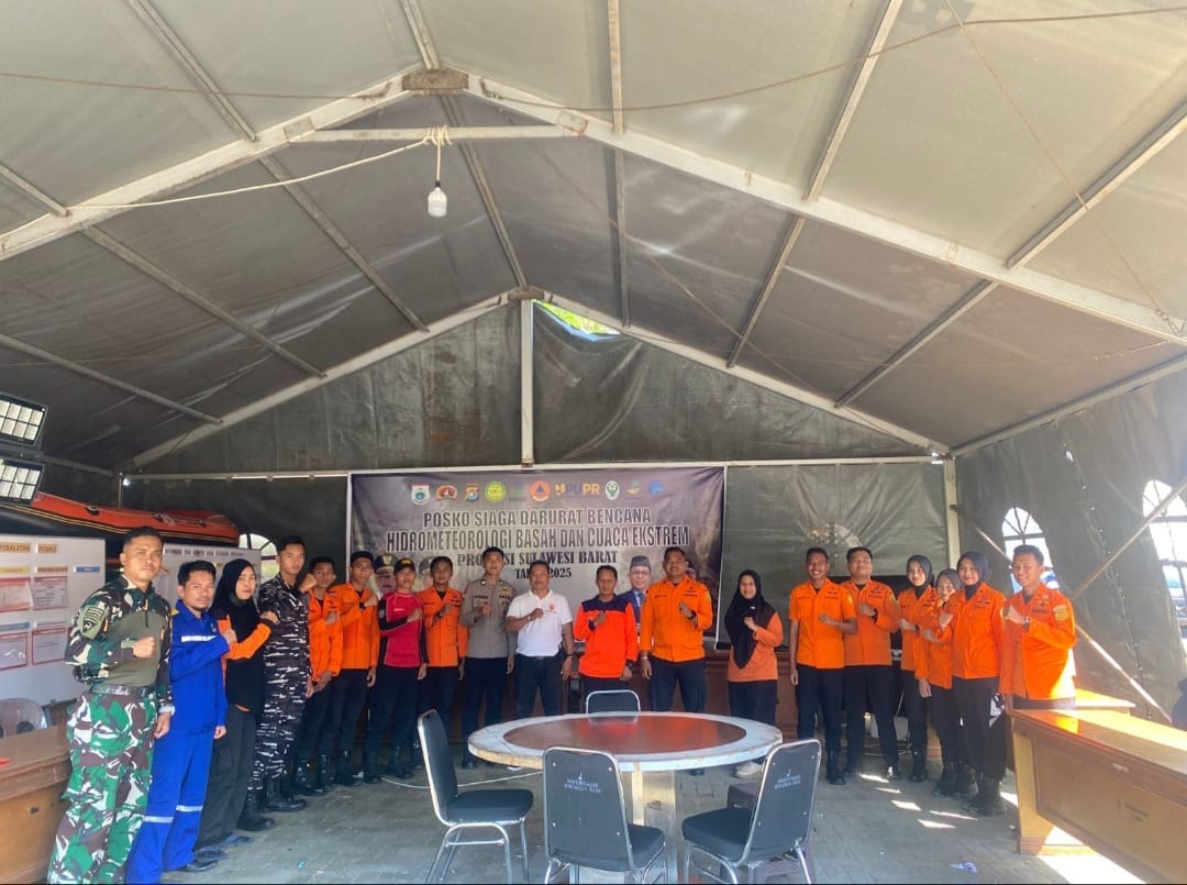 Basarnas Mamuju Pantau Posko Siaga Darurat di BPBD Sulbar