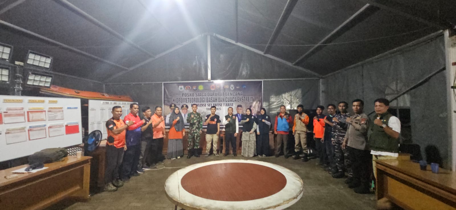 Hadapi Potensi Bencana, Regu 3 Posko Siaga Darurat BPBD Sulbar Siaga 24 Jam