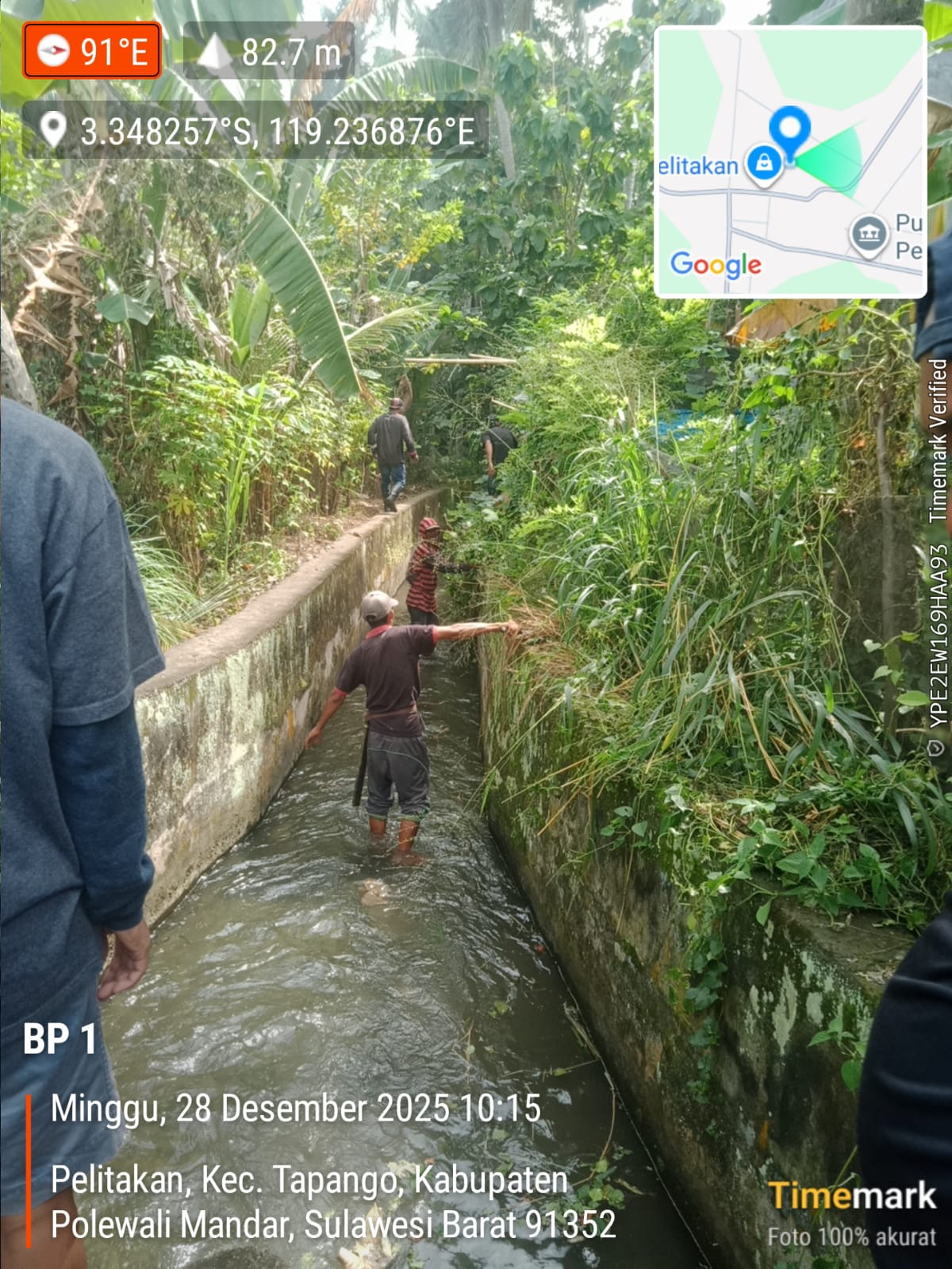 Komitmen Jaga Infrastruktur Tetap Siap, UPTD PSDA PUPR Sulbar Tetap Lakukan Pemeliharaan Irigasi di Hari Libur