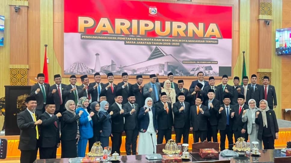 Rapat Paripurna DPRD Makassar, Resmi Umumkan Penetapan Appi-Aliyah Sebagai Wali Kota dan Wawali Terpilih