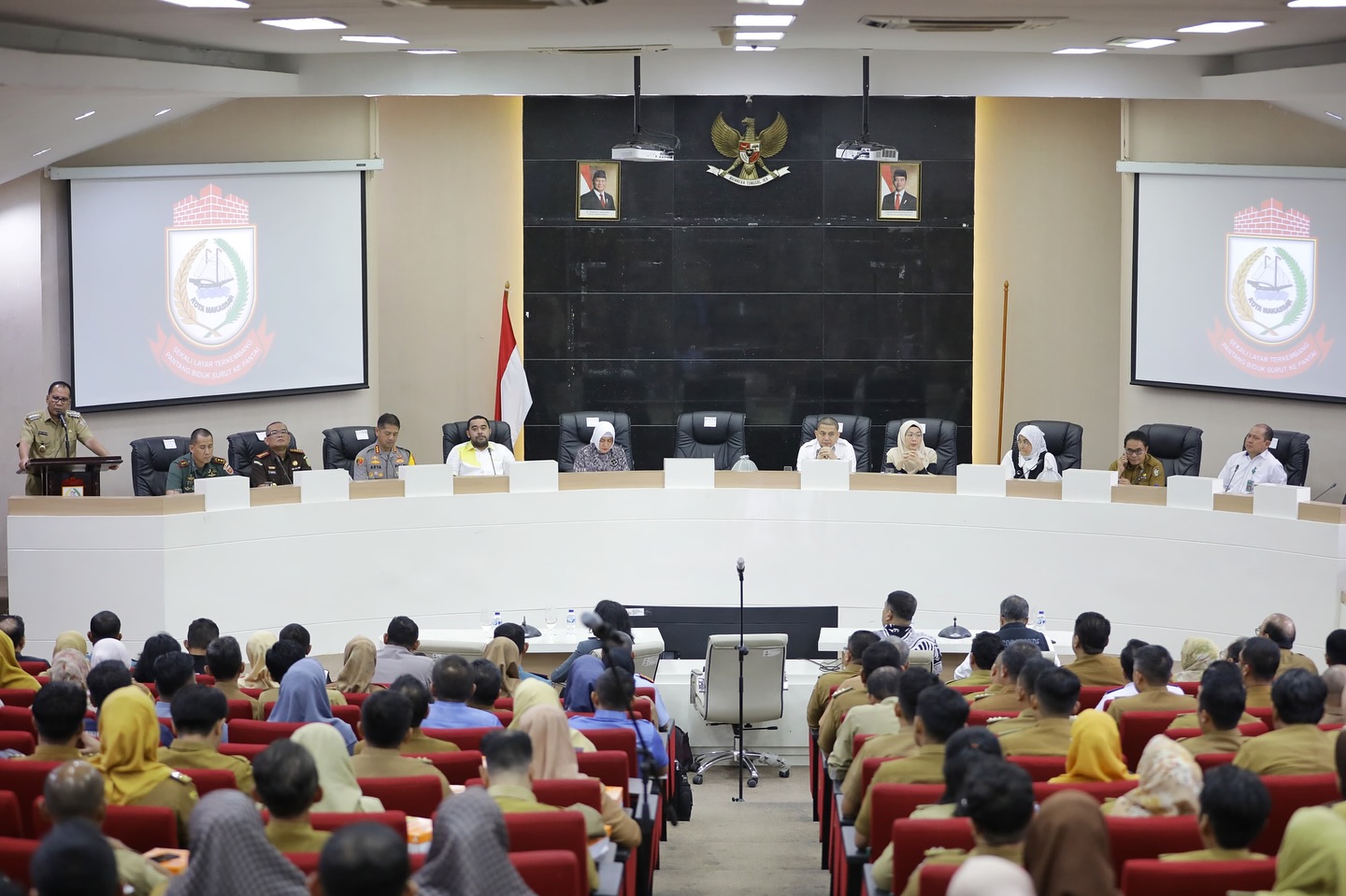 Rakor Pemkot Makassar Bersama Wali Kota dan Wawali Terpilih, Danny Pomanto Sampaikan Progres Pembangunan yang Telah Dicapai