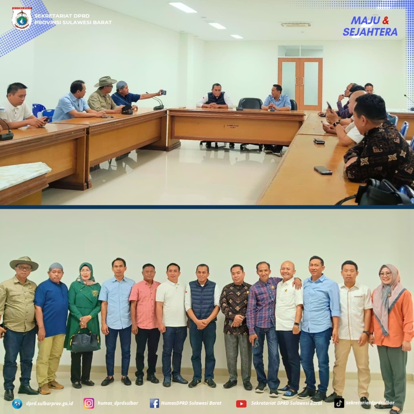 Sekretariat DPRD Sulbar Terima Kunker DPRD Sidrap, Bahas Strategi Implementasi Efisiensi Anggaran