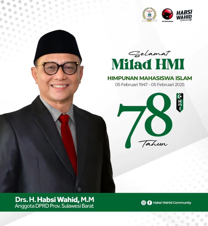 Anggota Dewan Habsi Wahid Ucapakan Selama Milad HMI ke-78