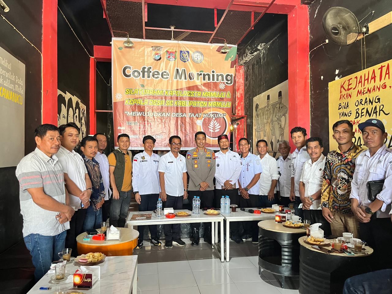 APDESI dan Kapolresta Mamuju Coffee Morning, Menuju Desa Sadar Hukum